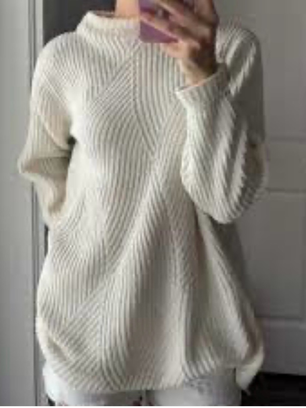 J.Jill/ USA Cream Ribbed Boatneck Sweater… 212